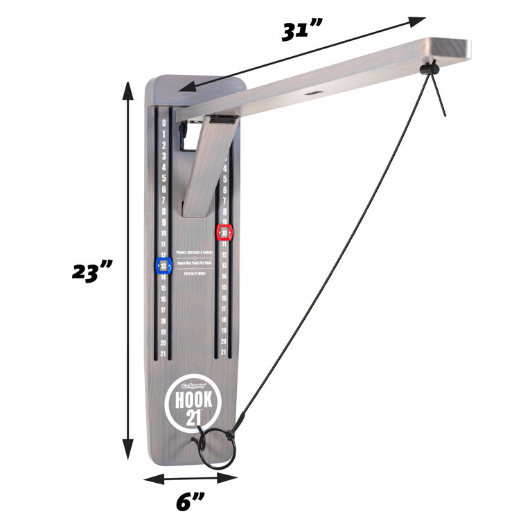 GoSports Hook21 Ring Swing Game - Indoor or Outdoor Ring Toss Game